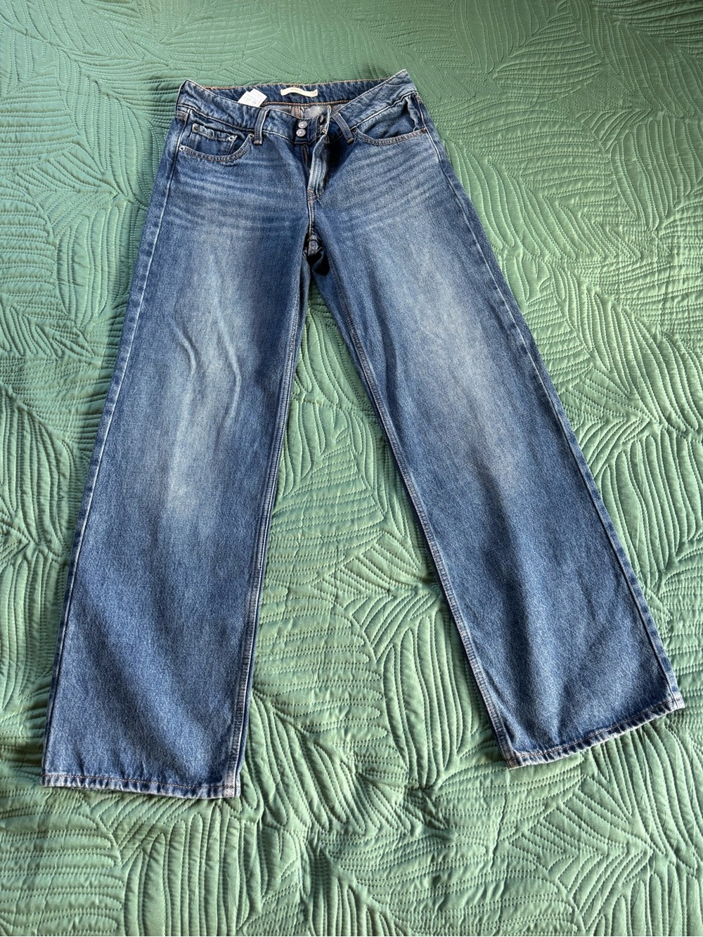 Long, Low-Rise Baggy Levi’s Jeans